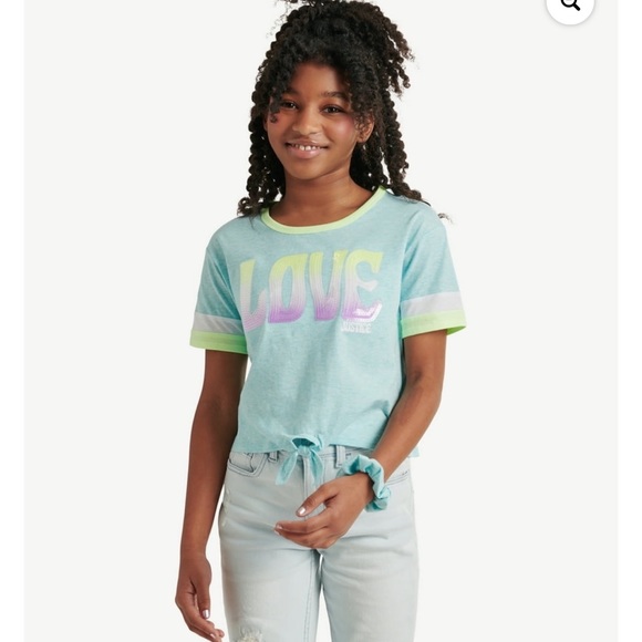 NWT Justice Girls Baseball Graphic T-Shirt, Size: L (12-14) - Picture 3 of 4